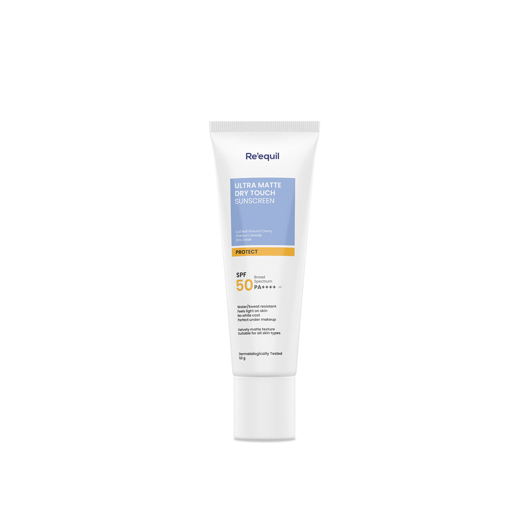 Re'equil Ultra Matte Dry Touch Sunscreen Gel with SPF 50 PA++++
