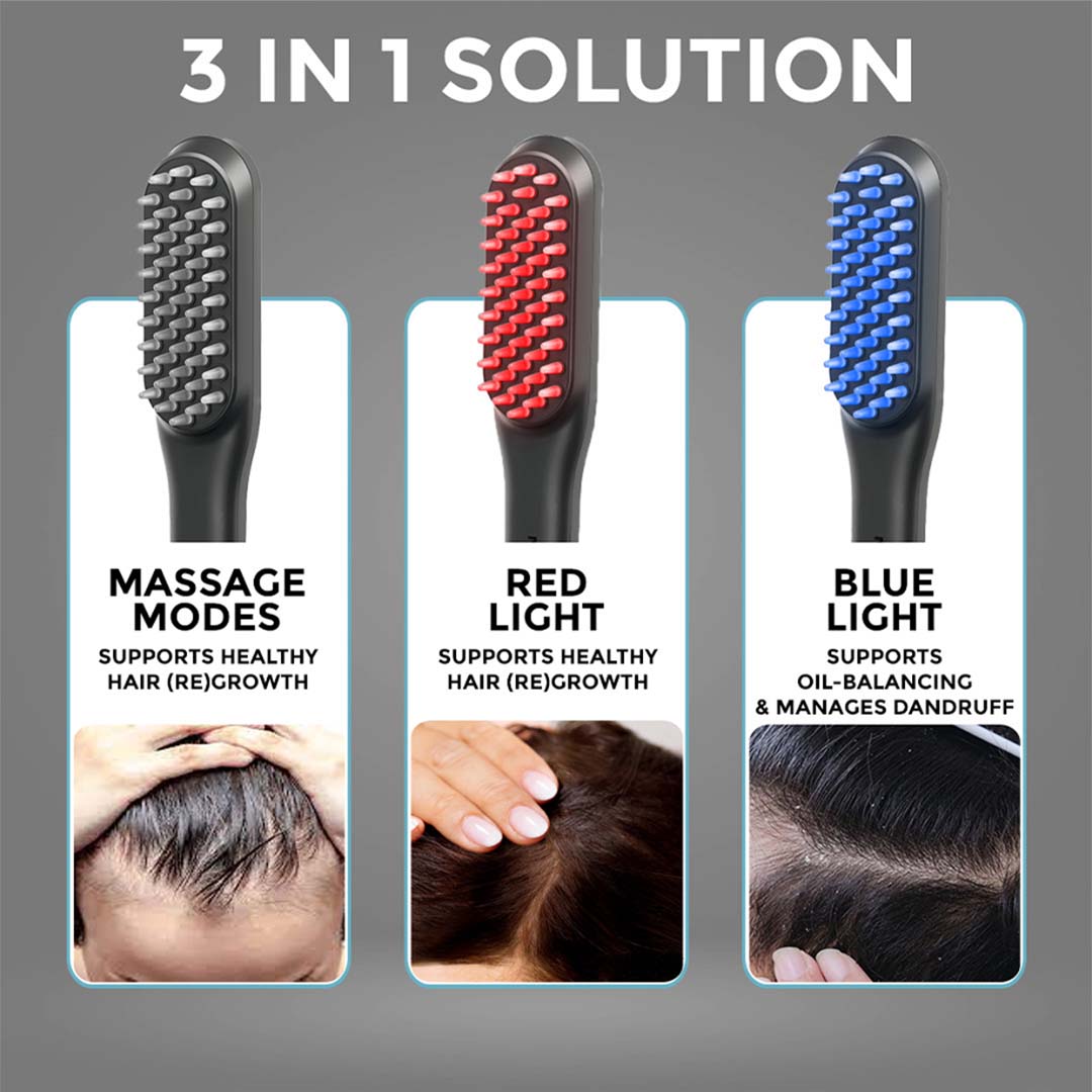 Winston LED Hair Growth Comb with Head Massager