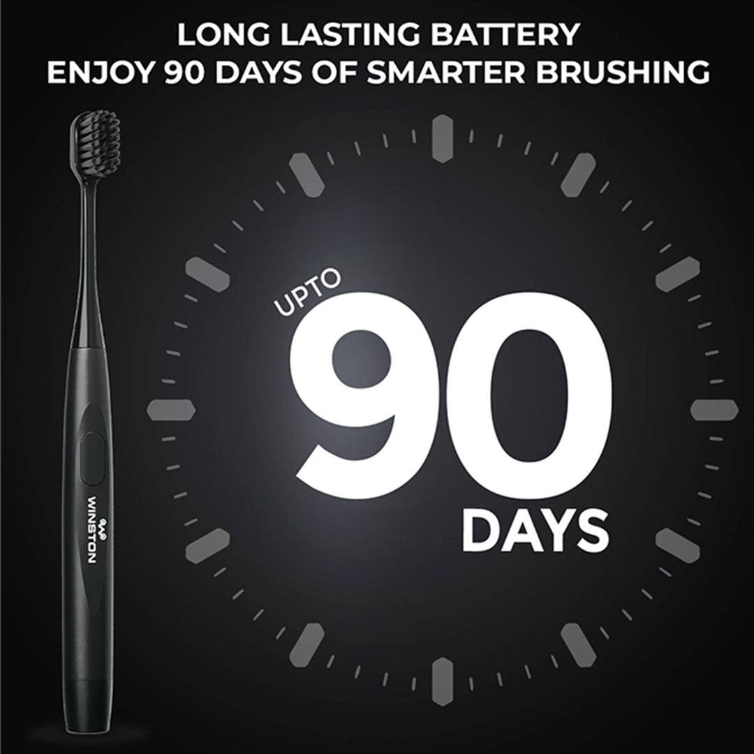 Winston Sonic Electric Toothbrush with Charcoal Bristles