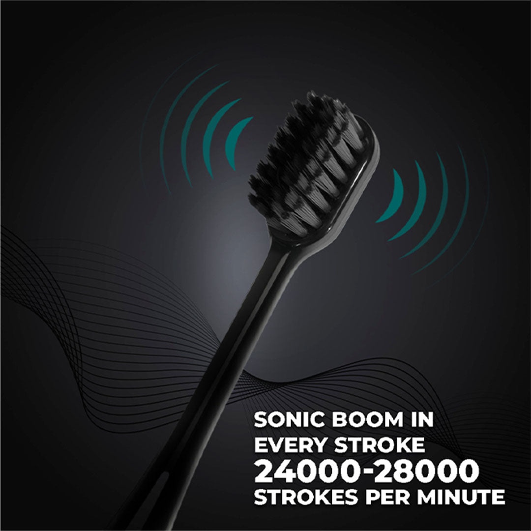 Winston Sonic Electric Toothbrush with Charcoal Bristles