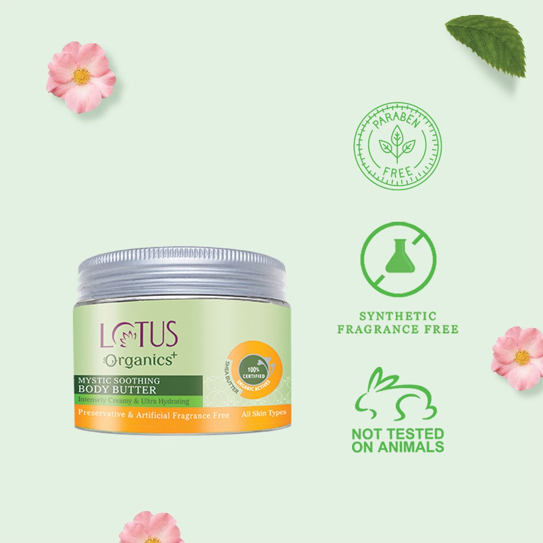 Vanity Wagon | Buy Lotus Organics+ Mystic Soothing Body Butter with Shea Butter