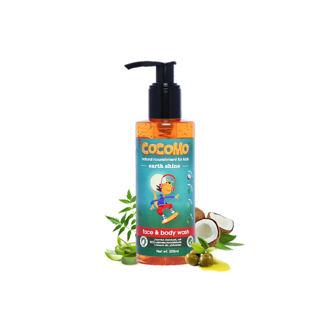 Cocomo Earth Shine Face and Body Wash for Kids