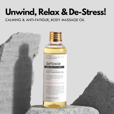 Vanity Wagon | Buy Detoxie Calming & Anti-Fatigue Body Massage Oil 