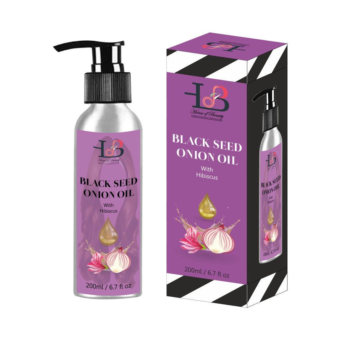 House Of Beauty Black Seed Onion Oil with Hibiscus