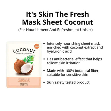 Vanity Wagon | Buy It's Skin The Fresh Mask Sheet, Coconut