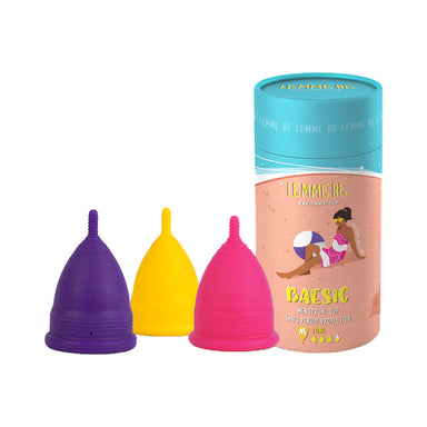 Vanity Wagon | Buy Lemme Be Reusable Menstrual Cup Basic Small Size Menstrual Cup with Pouch, Pink