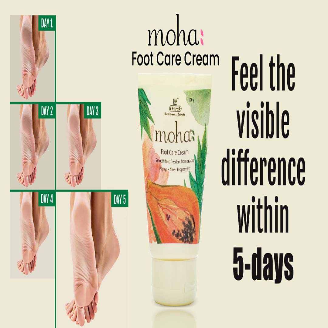 Vanity Wagon | Buy Moha Foot Care Cream with Papaya, Aloe & Peppermint