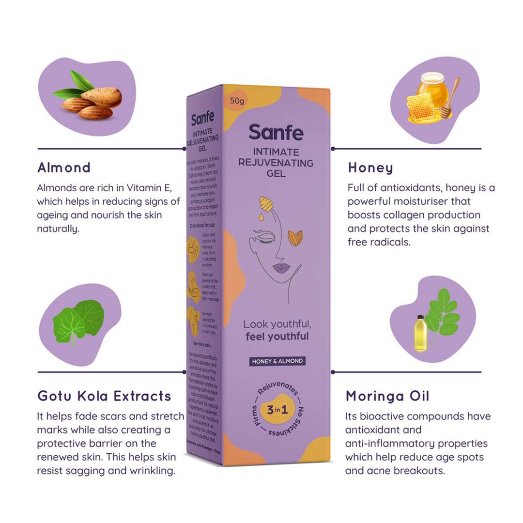 Vanity Wagon | Buy Sanfe Intimate Tightening Rejuvenating Gel with Honey & Almond