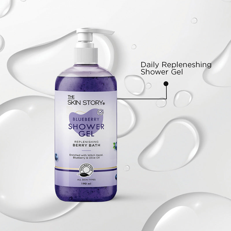 Vanity Wagon | Buy The Skin Story Blueberry Shower Gel with Witch Hazel & Olive Oil