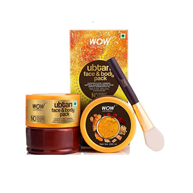 Vanity Wagon | Buy WOW Skin Science Ubtan Face & Body Scrub with Chickpea Flour, Almond & Saffron