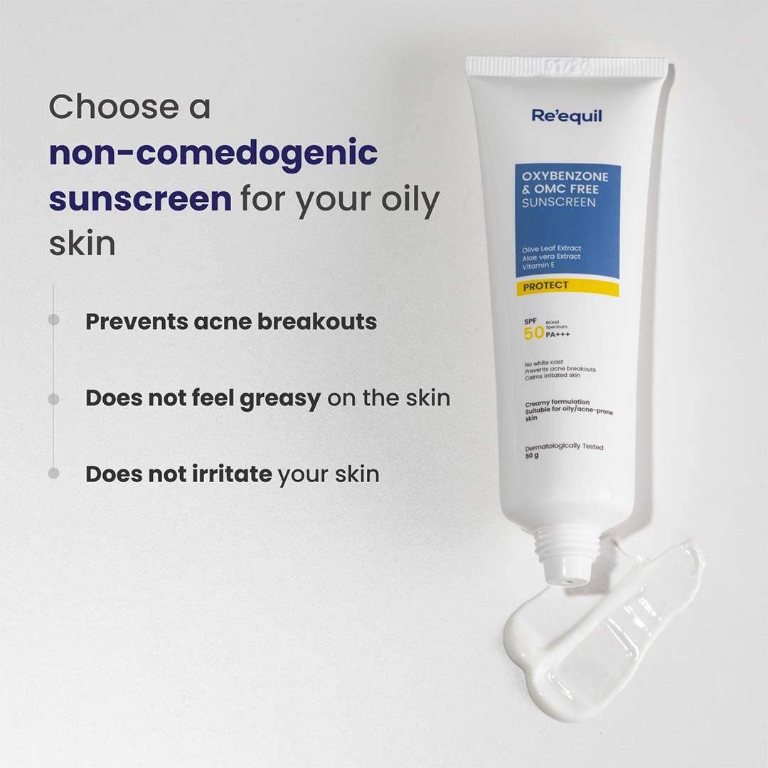 Re'equil Oxybenzone & OMC Free Sunscreen with SPF 50 PA+++