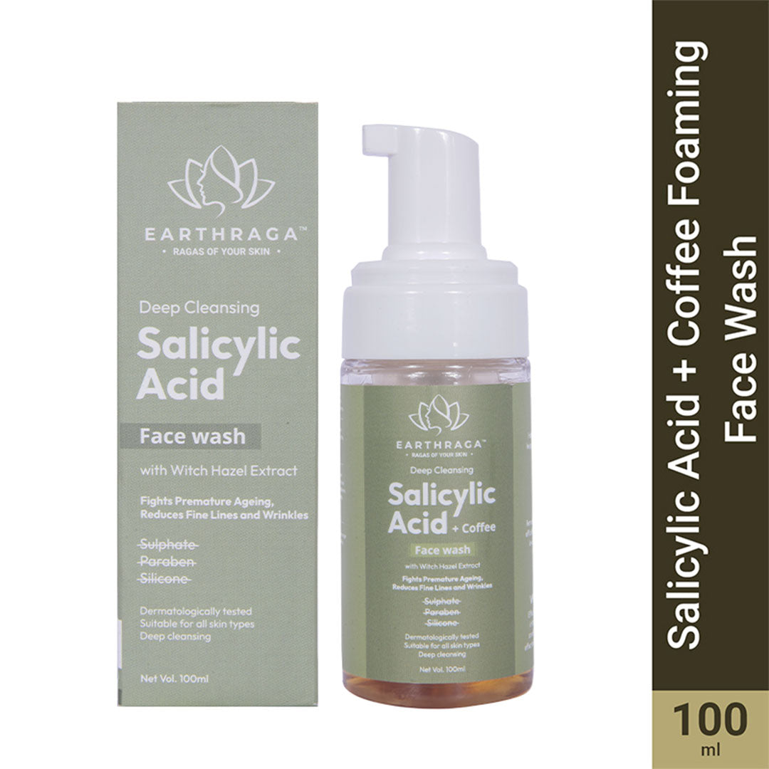 Earthraga Deep Cleansing Salicylic Acid & Coffee Foaming Face Wash