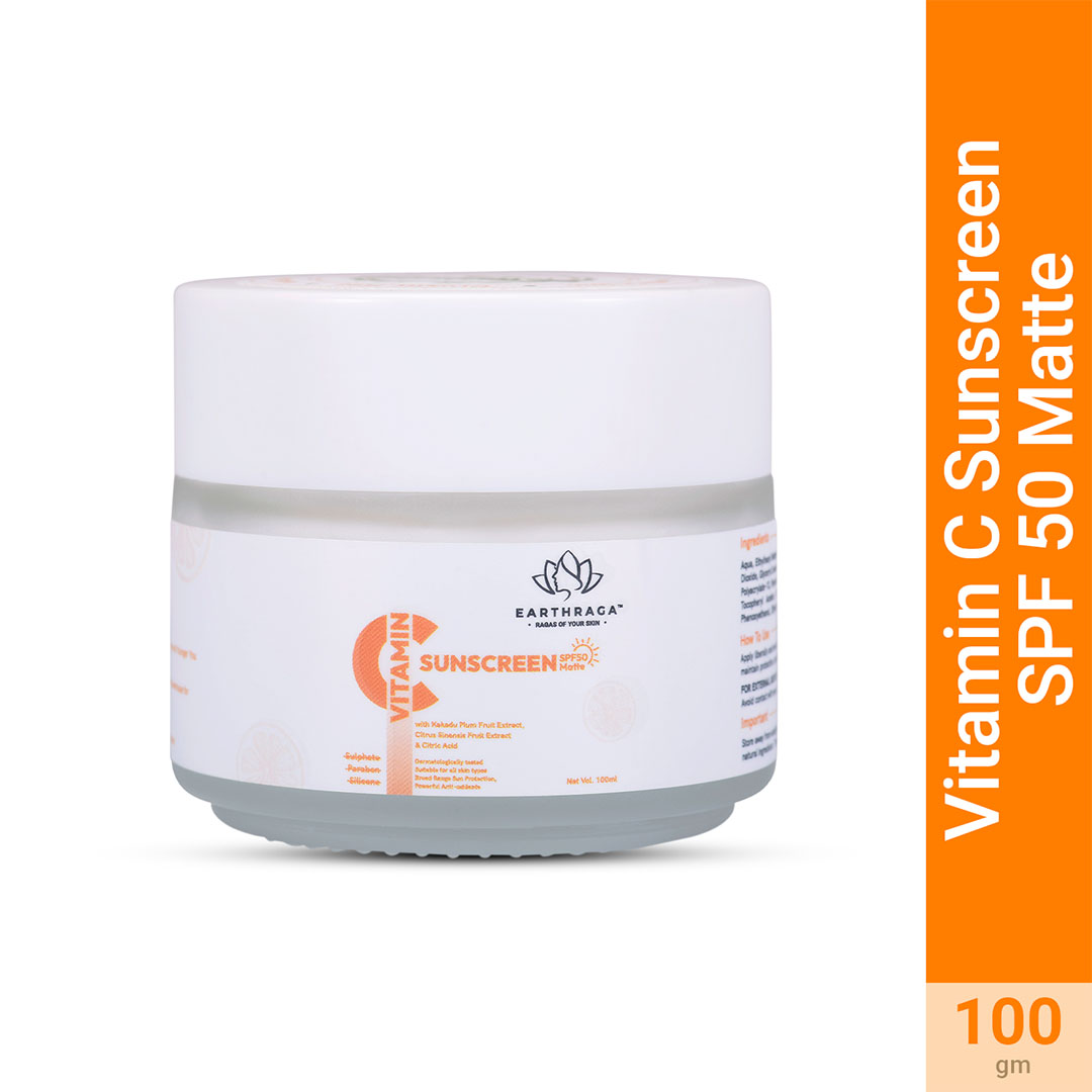 Earthraga Vitamin C Sunscreen SPF 50 Matte