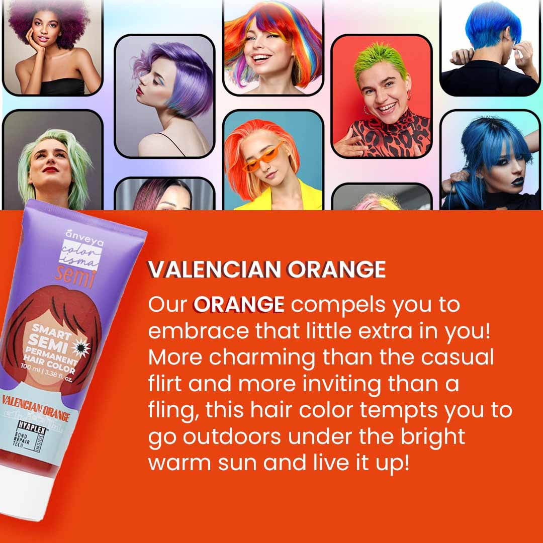 Vanity Wagon | Buy Anveya Valencian Orange Semi Permanent Hair Color