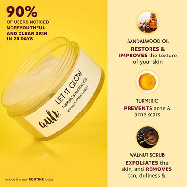 Vanity Wagon | Auli Lifestyle Let It Glow, Deep Facial Massage Cream with Turmeric and Chandan Oil