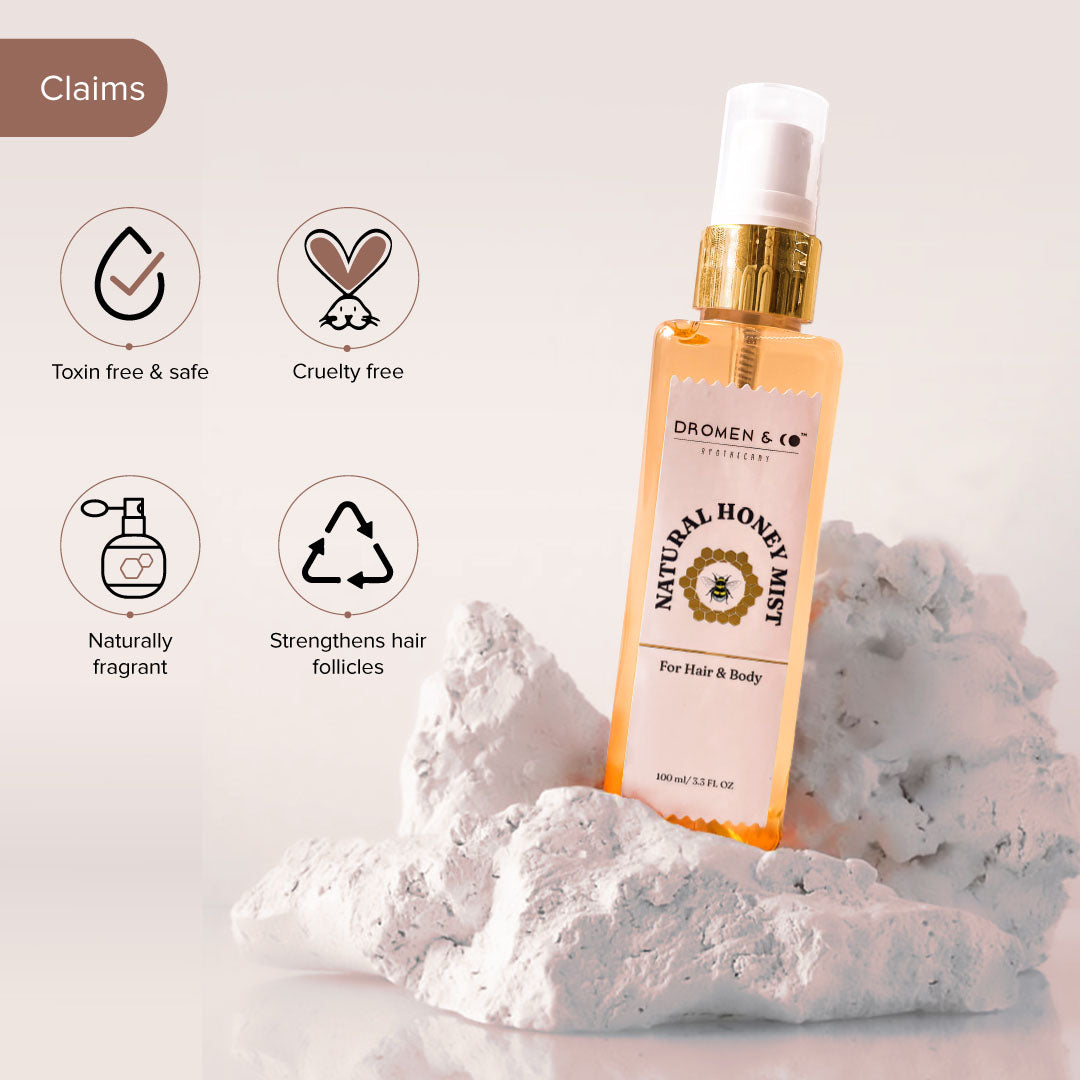 Dromen & Co Natural Honey Mist- For Hair & Body