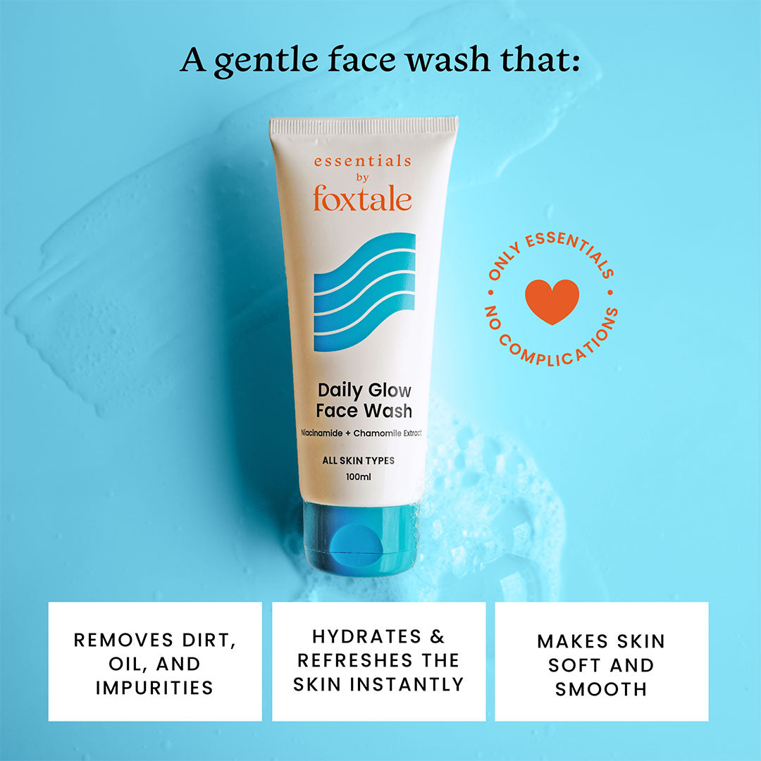 Vanity Wagon | Buy Foxtale Essentials Gel Face Wash with Niacinamide & Chamomile Extract