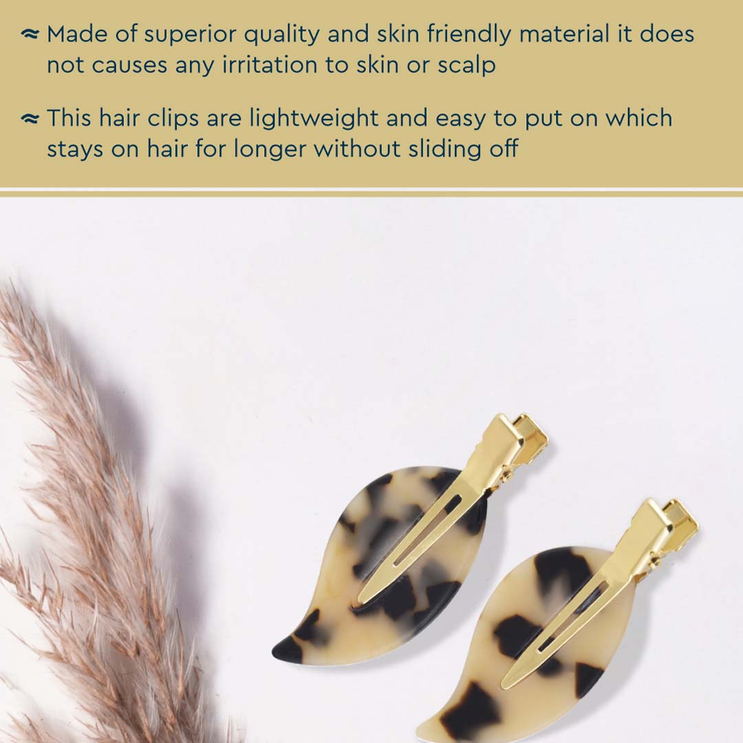 Vanity Wagon | Buy GUBB Caramel Delight Leaf Hair Clips Set for Girls & Women