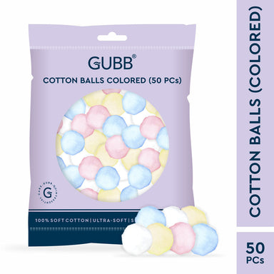 Vanity Wagon | Buy GUBB Coloured Cotton Balls For Face Cleansing & Makeup Removal 50 Pieces
