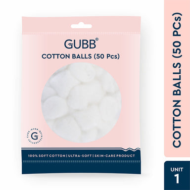 Vanity Wagon | Buy GUBB White Cotton Balls For Face Cleansing & Makeup Removal