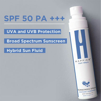 Vanity Wagon | Buy Happier Sunscreen Spray SPF 50 PA+++