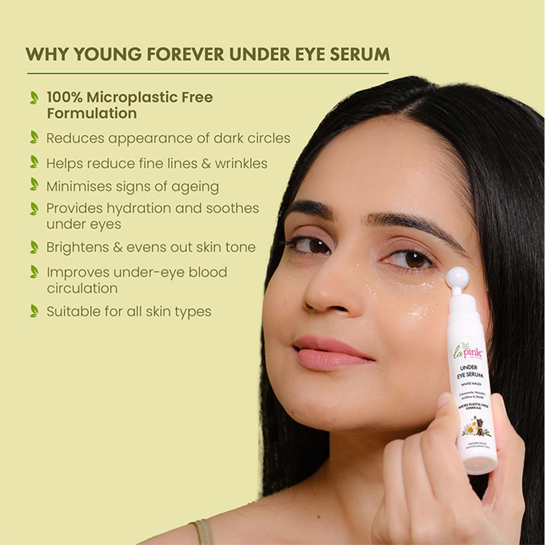 Vanity Wagon | Buy La Pink Young Forever Under Eye Serum with White Haldi for Dark Circles & Puffy Eyes