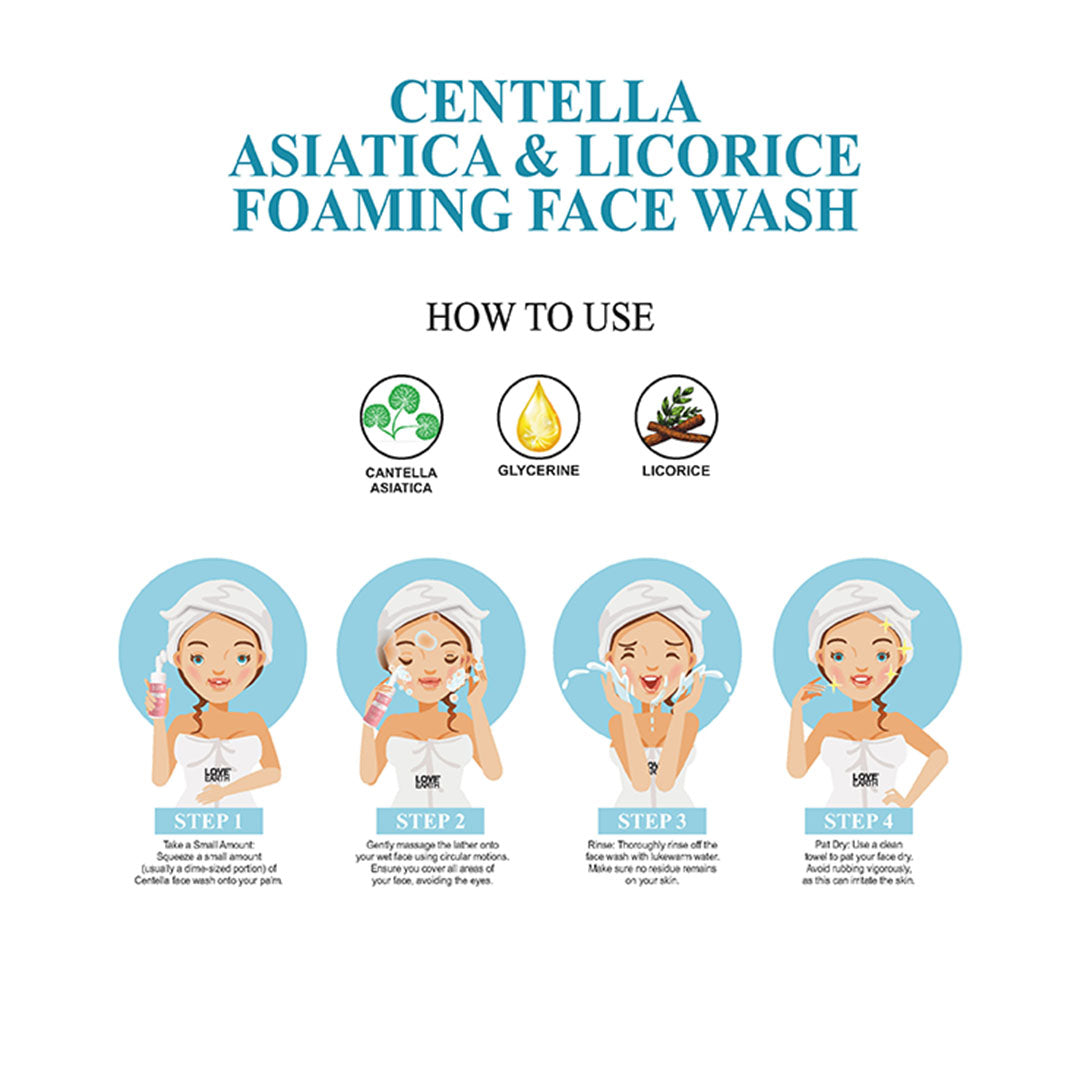 Vanity Wagon | Buy Love Earth Centella Asiatica & Licorice Foaming Face Wash 