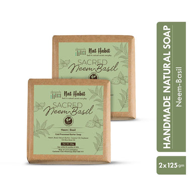 Vanity Wagon | Buy Nat Habit Cold Processed Sacred Neem-Basil Butter Bath Soap