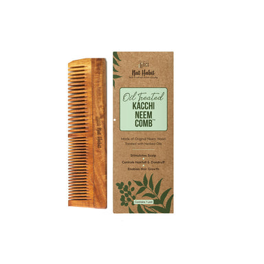 Vanity Wagon | Buy Nat Habit Kacchi Neem Wooden Comb