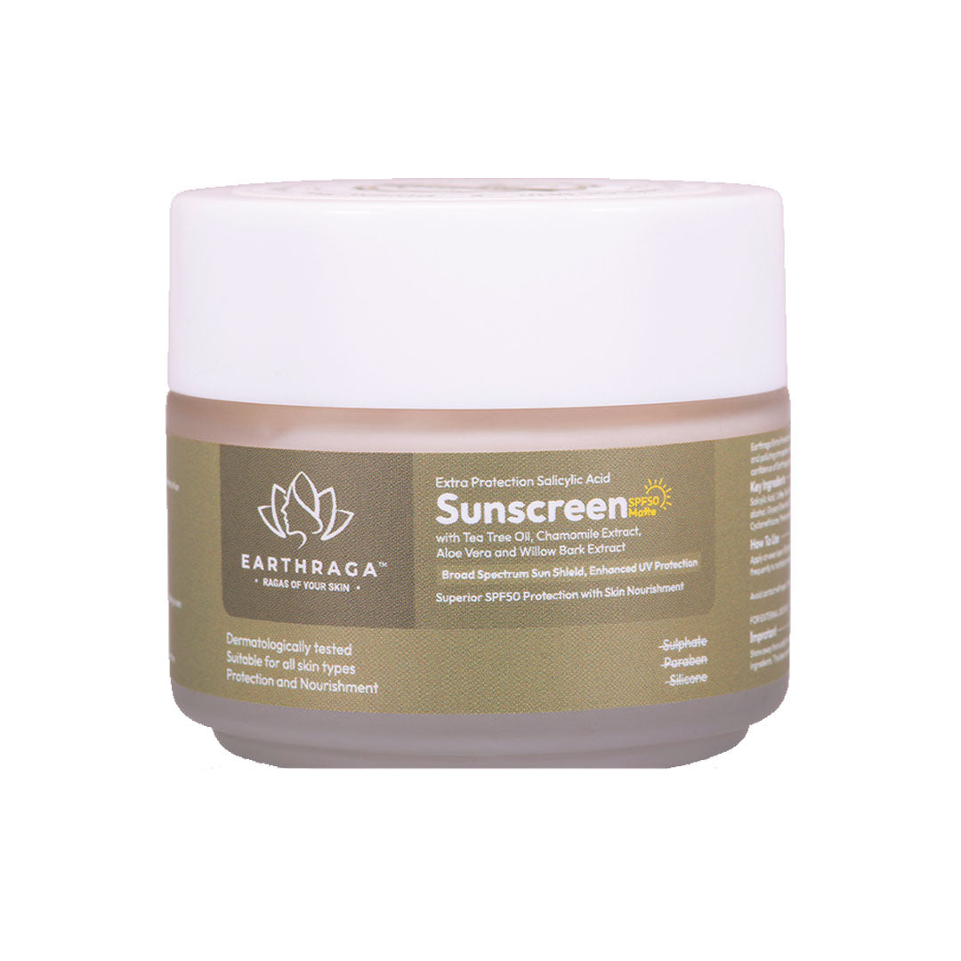 Earthraga Extra Protection Salicylic Acid Sunscreen SPF 50 Matte