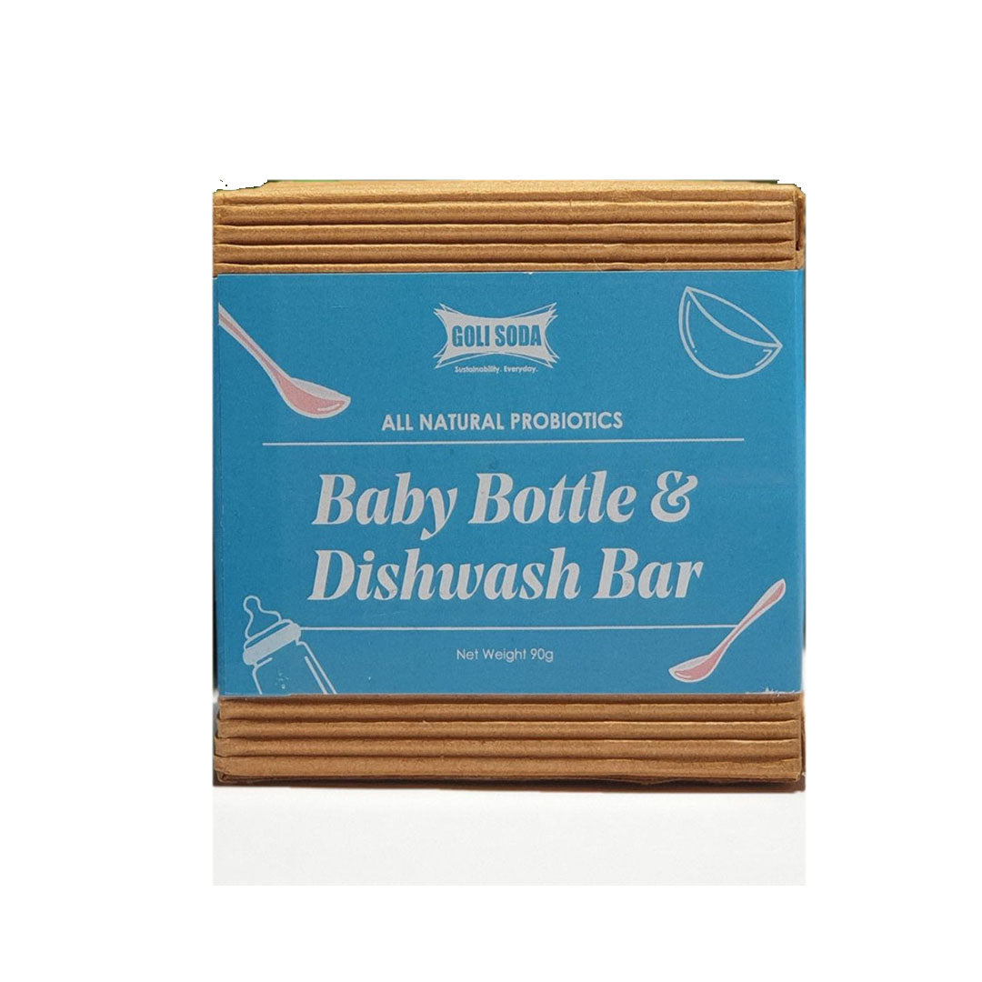 Goli Soda All Natural Probiotics Baby Bottle & Dishwash Bar - 90 g  (Pack Of 2)