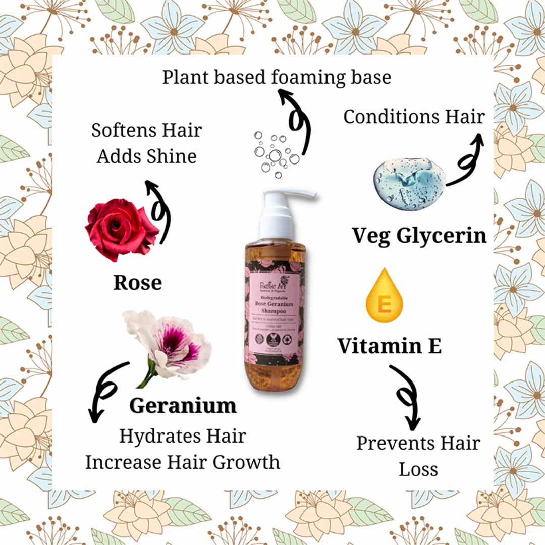 Vanity Wagon | Buy Rustic Art Rose Geranium Shampoo