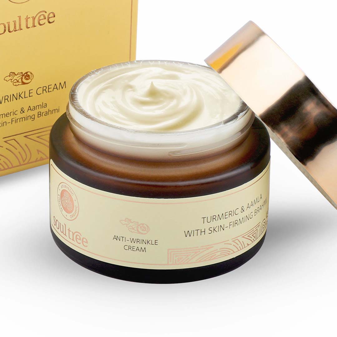 SoulTree Anti-Wrinkle Cream with Turmeric, Aamla & Skin Firming Brahmi