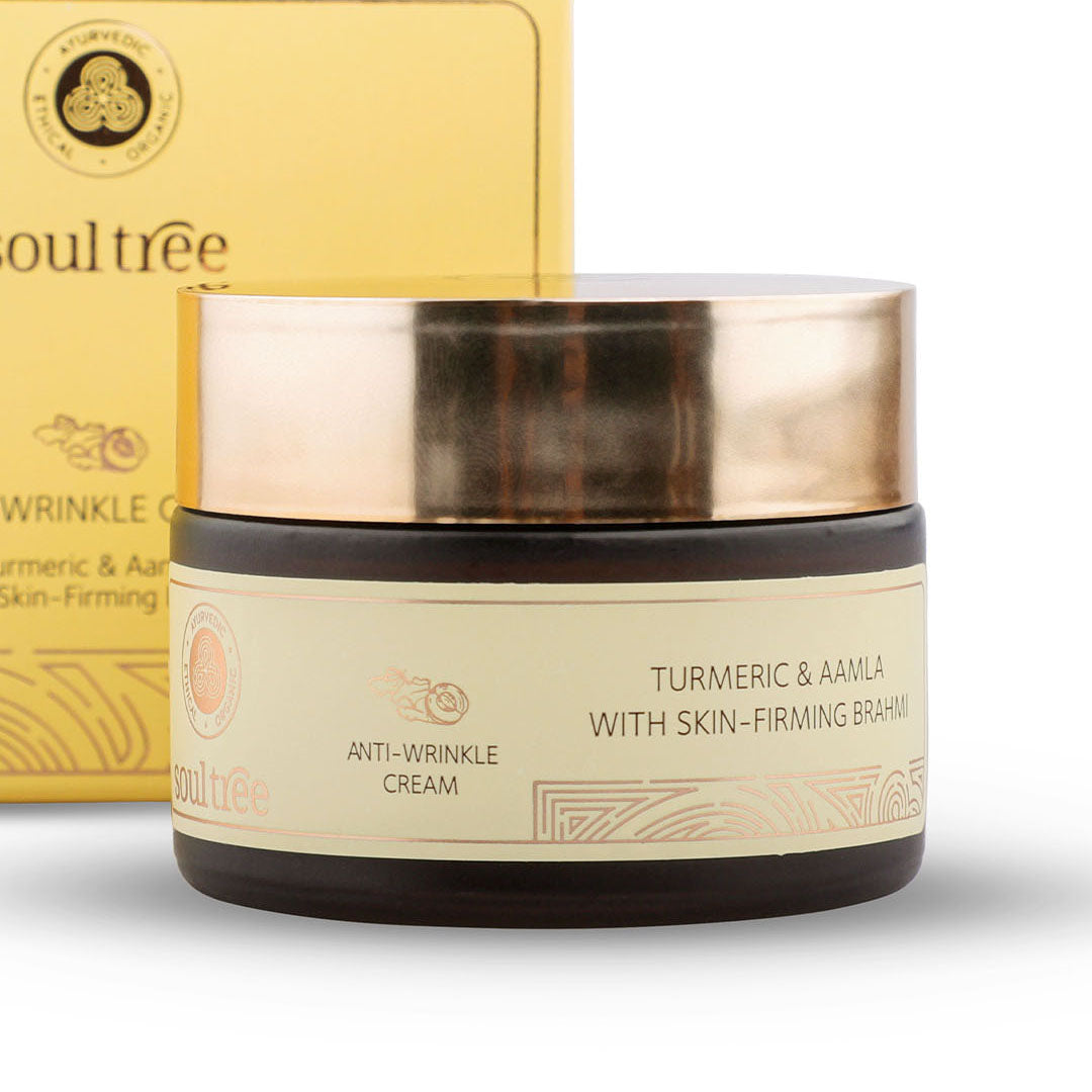 SoulTree Anti-Wrinkle Cream with Turmeric, Aamla & Skin Firming Brahmi