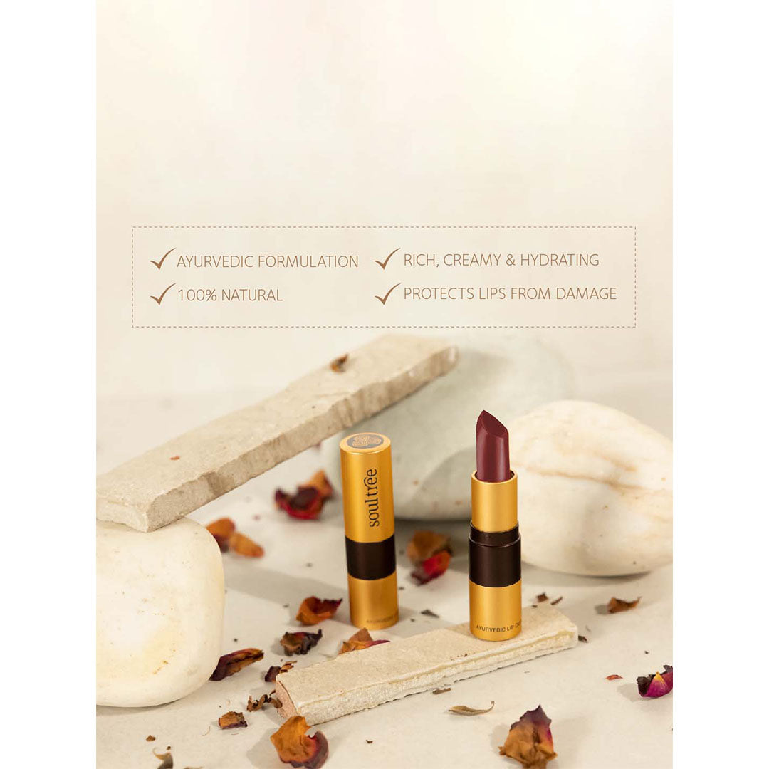 Vanity Wagon | Buy SoulTree Ayurvedic Lipstick, Java Brown 810-1