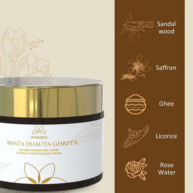 Vanity Wagon | Buy Svarasya Shata Dhauta Ghrita Natural Desi Ghee Skin Moisturizer & Night cream