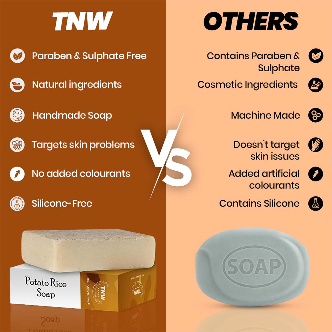 TNW-The Natural Wash Handmade Potato Rice Soap