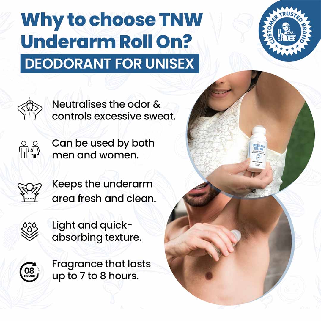 TNW-The Natural Wash Under Arm Roll On Deodorant for Unisex