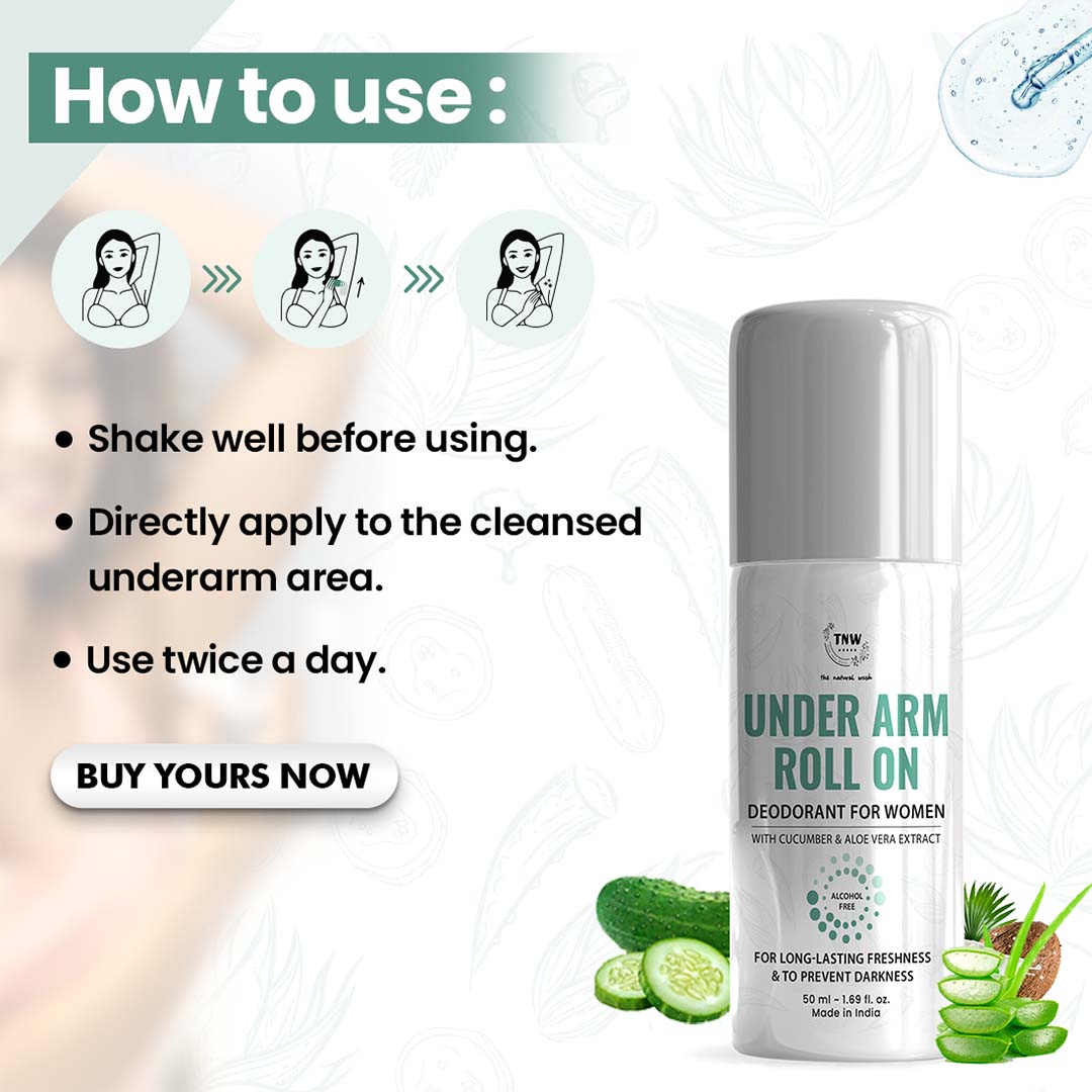 TNW-The Natural Wash Under Arm Roll On Deodorant for Women