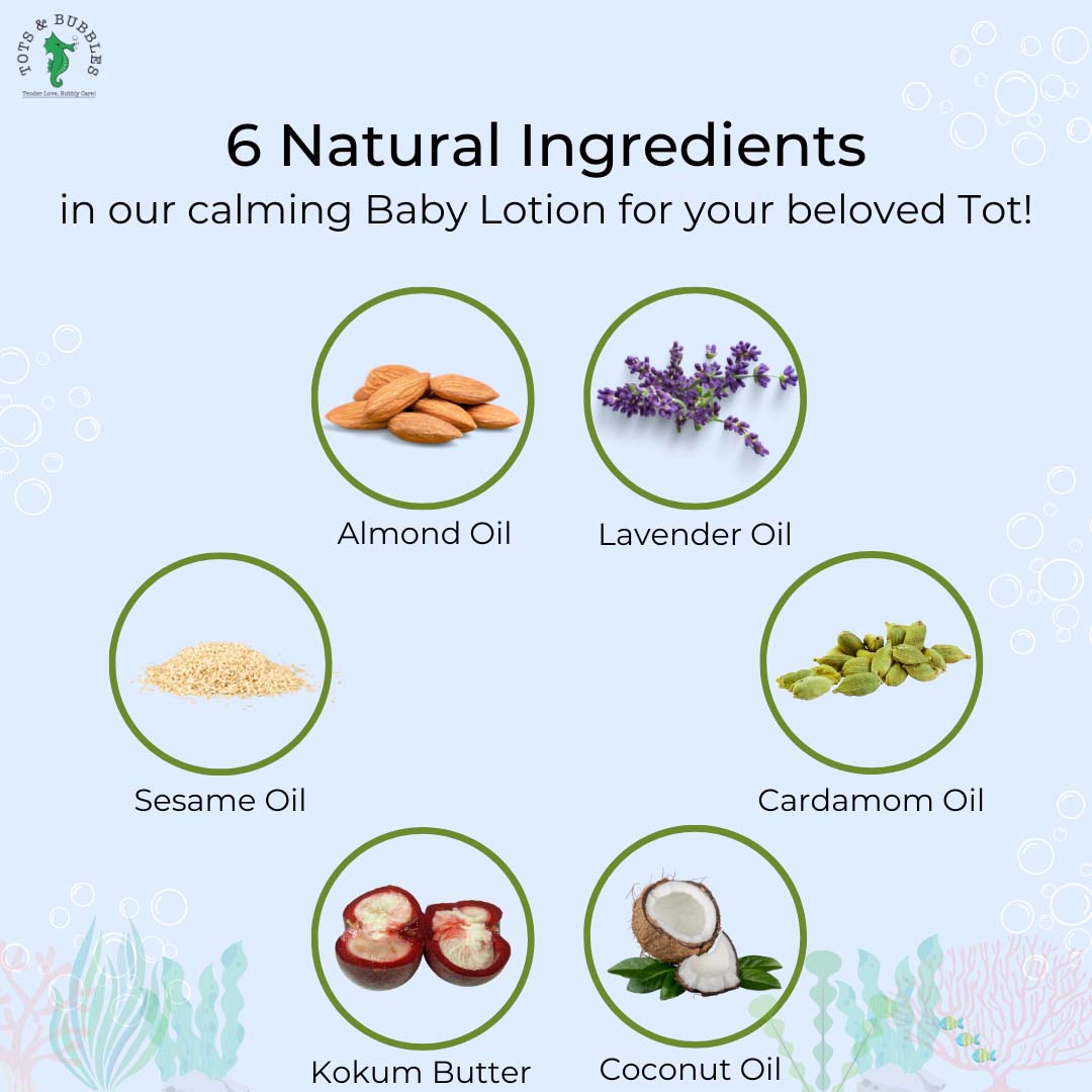 Vanity Wagon | Buy Tots & Bubbles Calming Baby Lotion with Kokum Butter & Almond Oil