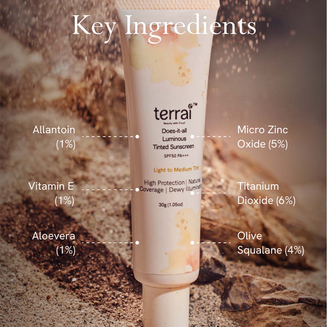Terrai Does It All Luminous Tinted Sunscreen SPF 50 PA+++