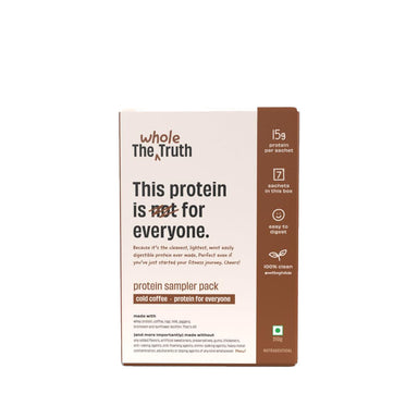 The Whole Truth Beginners Protein Powder Sample pack, Cold Coffee with 15g Protein/Pack