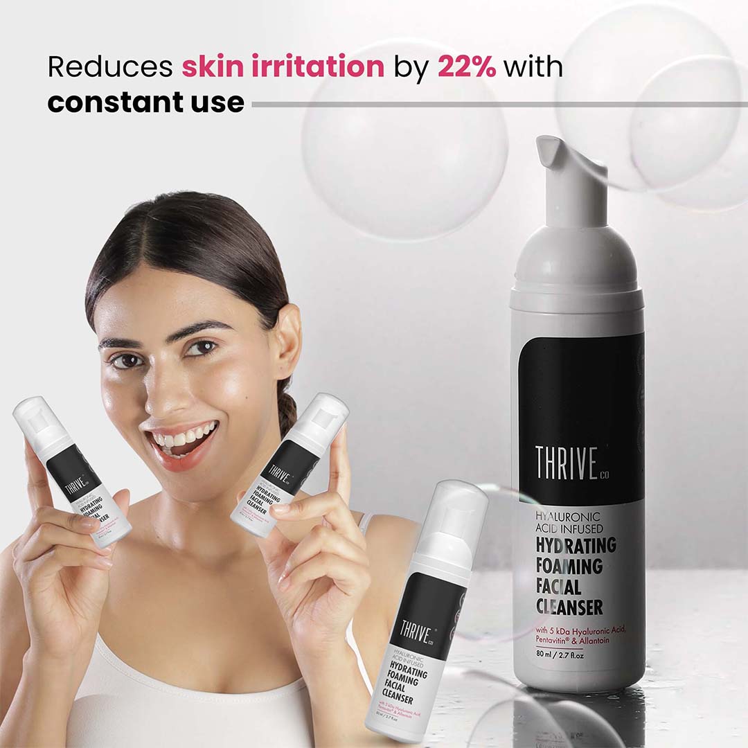 ThriveCo Hydrating Foaming Cleanser with 5kDa Hyaluronic Acid, Pentavitin & Allantoin