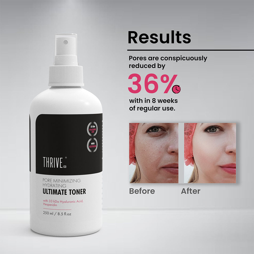 ThriveCo Pore Minimizing Hydrating Ultimate Toner with 33 kDa Hyaluronic Acid