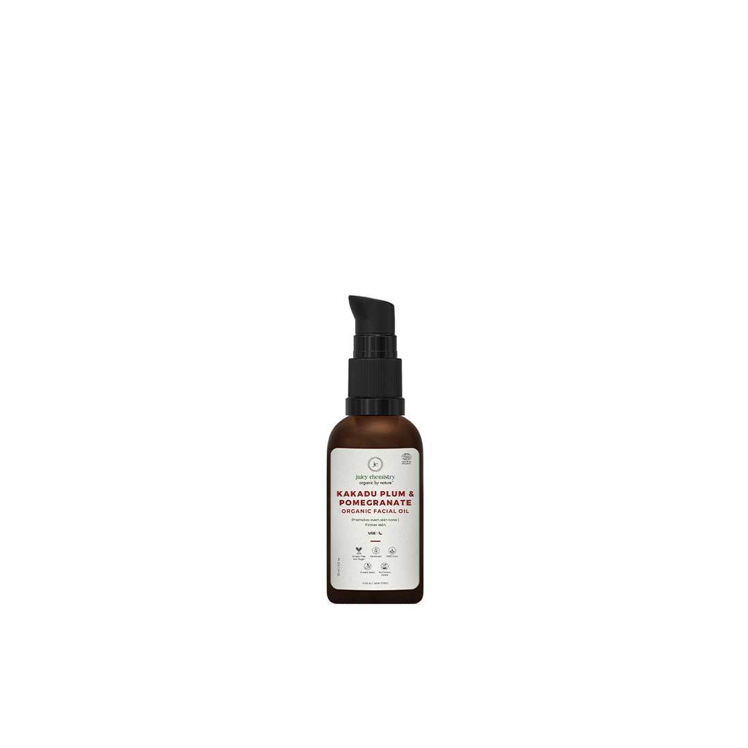 Vanity Wagon l Buy Juicy Chemistry Organic Facial Oil for Anti-Ageing with Kakadu Plum, Pomegranate and Vitamin C