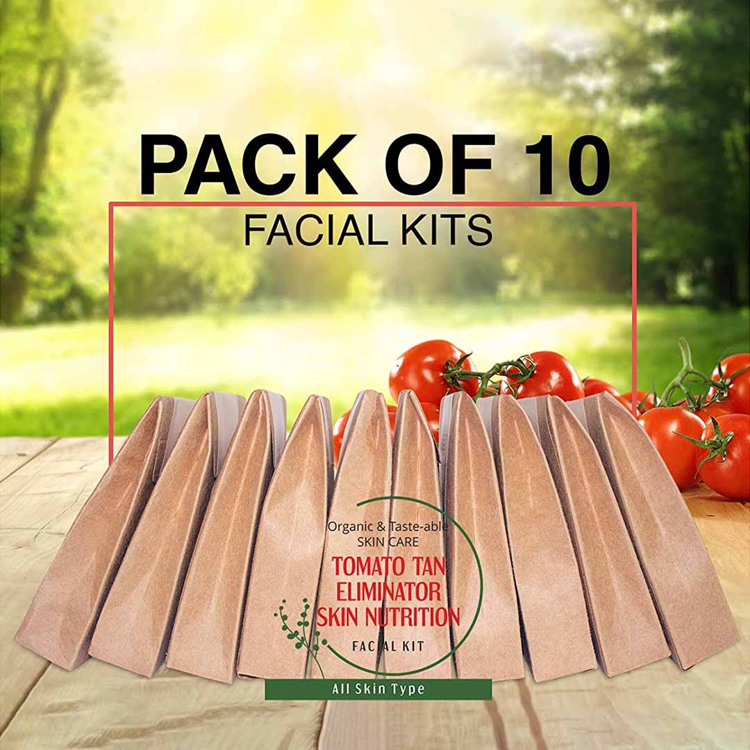 Cosmetofood Professional Tomato Tan Eliminator Skin Nutrition Facial Kit