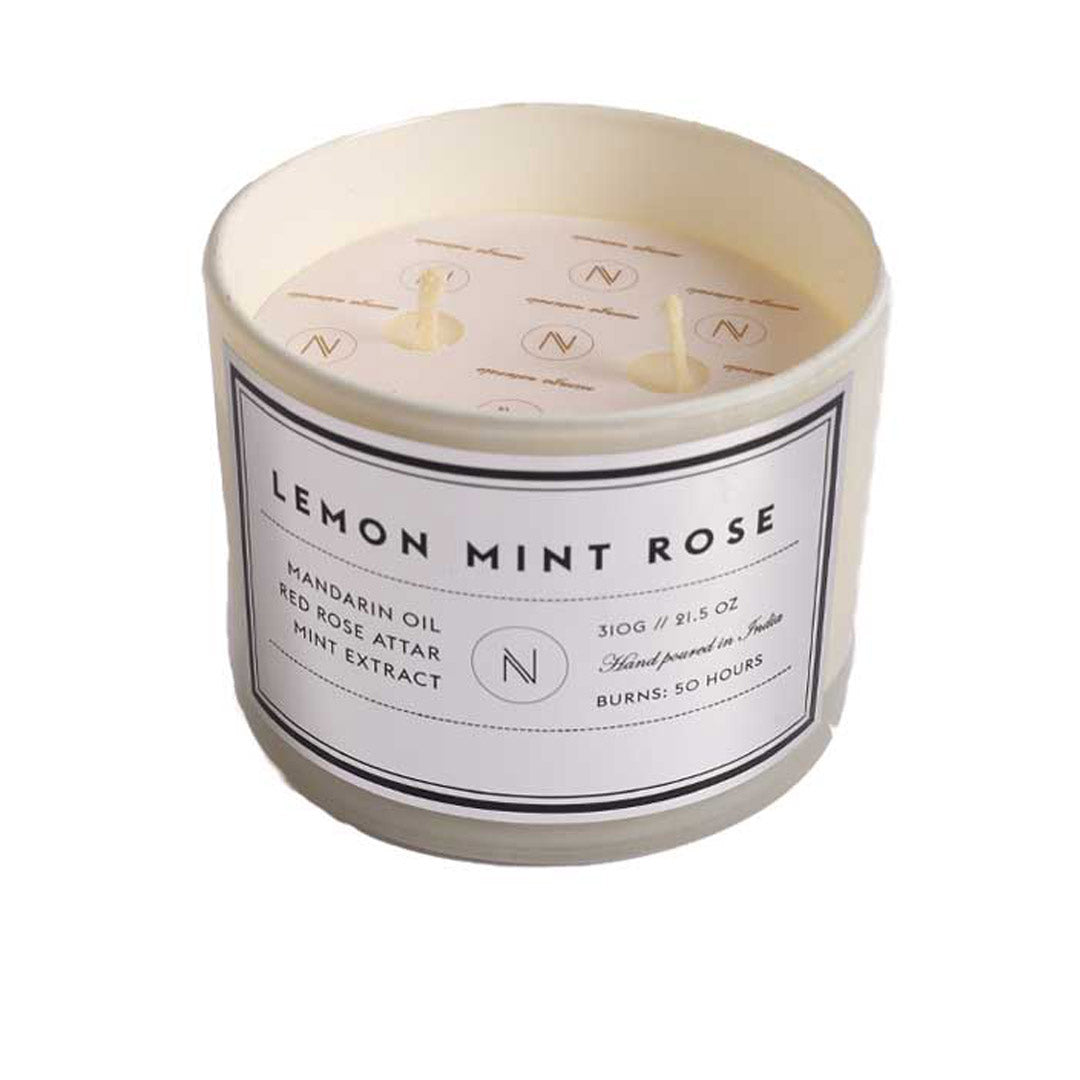 Naso Profumi Mint Infused in Rose & Lemon Candle