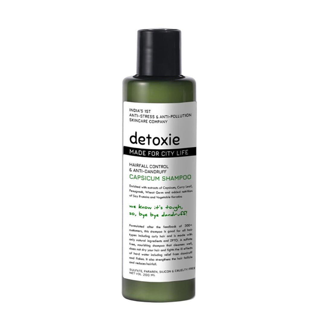 Detoxie Hairfall Control & Anti Dandruff Capsicum Shampoo