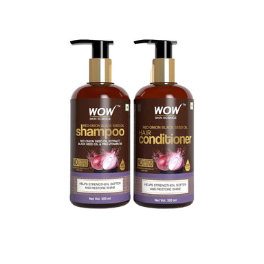 Vanity Wagon | Buy WOW Skin Science Red Onion Black Seed Oil Shampoo & Conditioner Kit