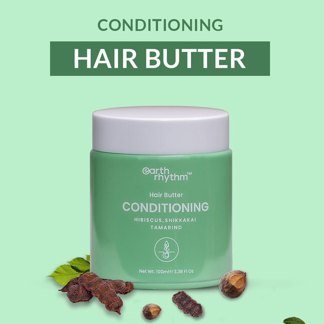 Vanity Wagon | Buy Earth Rhythm Conditioning Hair Butter with Hibiscus, Shikkakai & Tamarind